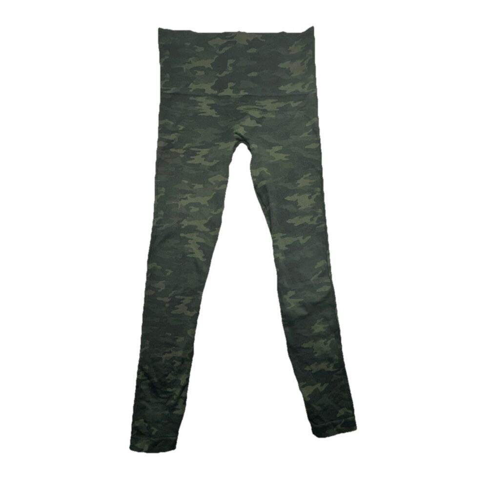 Spanx Womens Size M Look At Me Now Seamless Leggings Camo High Waist Shaping